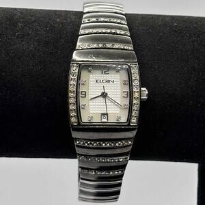 Black Crystal Elgin Watch